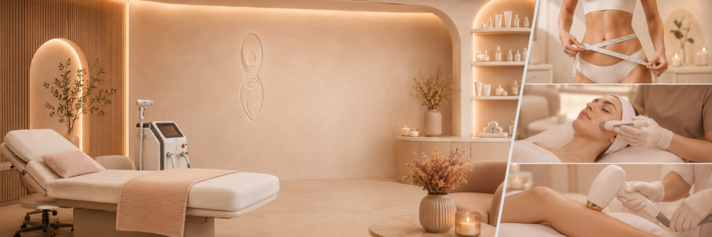 Kibele Beauty Studio Ankara Balgat’ta lazer epilasyon, cilt bakımı, bölgesel incelme ve güzellik hizmetleri sunan modern bakım merkezi görseli