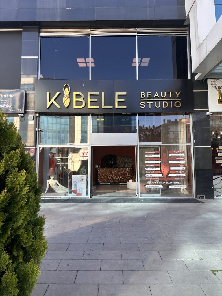 Kibele Beauty Studio Ankara Balgat güzellik merkezi dış cephe ve mağaza görünümü